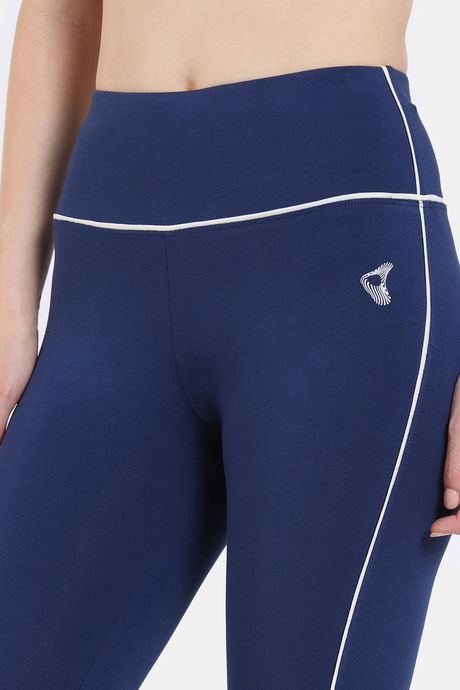 Zelocity All Day Yoga Leggings - Navy Peony — image 6